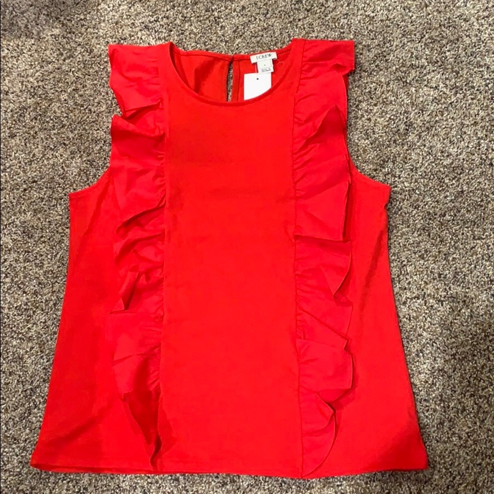 Ruffle detail top